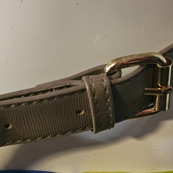 BEBE Taupe Faux Leather Fanny Pack Purse Body Bag "Alana" Crossbody - Picture 7 of 7